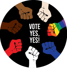 fist colors vote yes yes